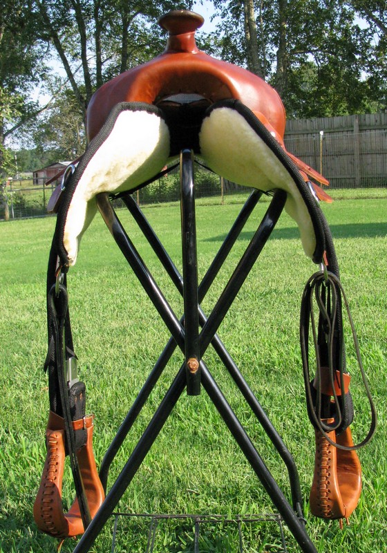 Wide Tree Gaited Draft Saddle Cordura & Leather 16" Wyoming Montana Mt